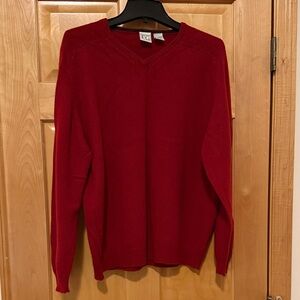 FIELD GEAR cashmere V neck sweater